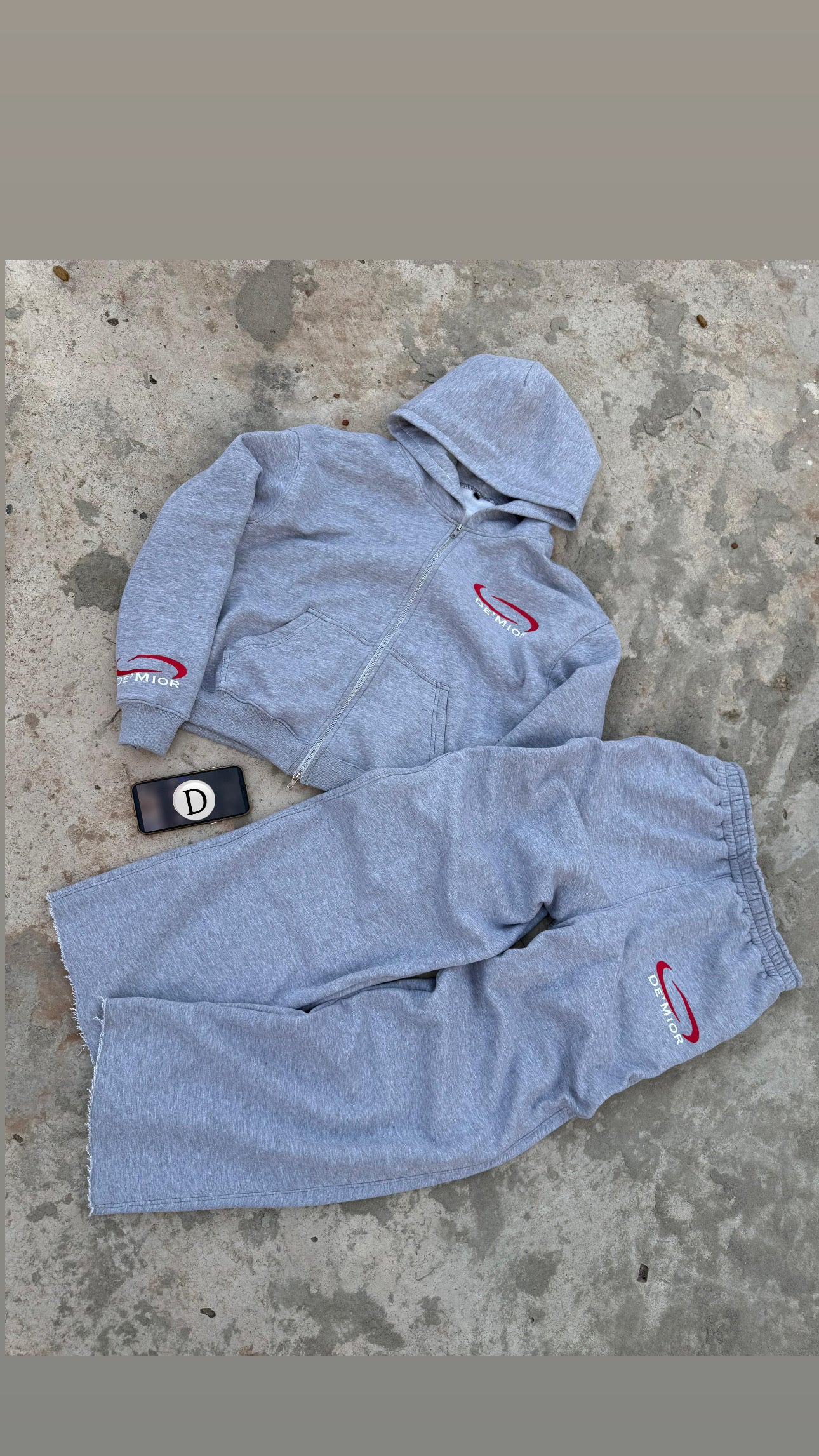 “Cool Grey” sweatsuit
